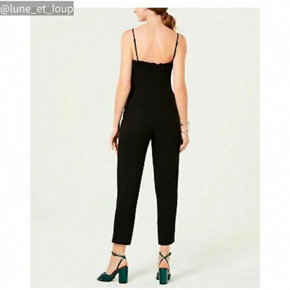 19 Cooper Spaghetti Strap Jumpsuit Ruffle - Picture 3 of 4